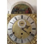 A late 18th century long case clock, the eight day five bell movement by Edward Pashler of London,