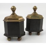 A pair of 18th century lodge tobacco or