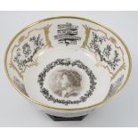 A Royal Worcester limited edition bowl, The Silver Wedding Bowl, designed by Peter Ewence, with