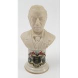 A 20th century Carlton china bust, of Austen Chamberlain, with coat of arms for Boston, height 4.