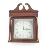 A 19th century oak long case clock, with