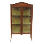 An Edwardian mahogany display cabinet, h