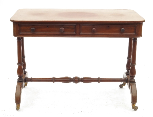 A 19th century mahogany centre table, fi