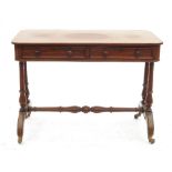 A 19th century mahogany centre table, fi