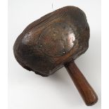 An 18th century mallet or mawl, bearing