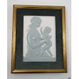 A Royal Worcester limited edition bone china plaque, decorated with a mother and child by Arnold