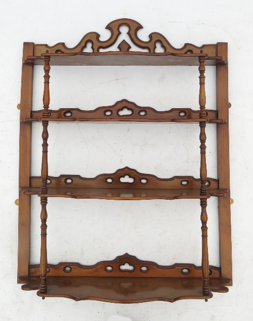 A set of 19th century hanging shelves, t