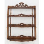 A set of 19th century hanging shelves, t