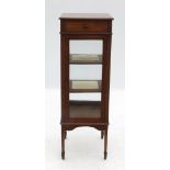 An Edwardian mahogany display cabinet, o