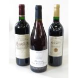 A bottle of 2005 Chateau Bernot Bordeaux, together with a 2006 Chateau les Quatre Filles,