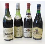 A bottle of 1929 Grand Vin de Bourgogne Pommard, together with a 1967 Sichel Corton,