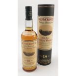 A bottle of 18 Year Old Glenmorangie single highland whisky,