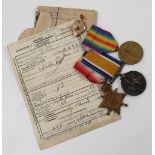 A WWI 14-15 Star trio, to 1760 Pte F.