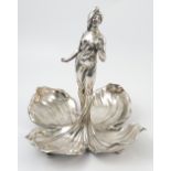 A WMF style silver plated Art Nouveau dish,