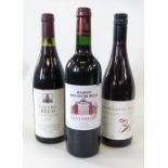 Two bottles of 2009 Chateauneuf-du-Pape, together with a 2008 Lussar Saint-Emilion,