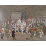 Cashs silk picture, scene of Lady Godiva, 5.75ins x 7.