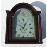 A 19th century oak long case clock,