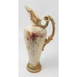 A Royal Worcester vase, with a pierced trellis rim,