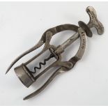 A William Baker patent James Heeley and Sons A1 Patent double lever corkscrew, height 6.