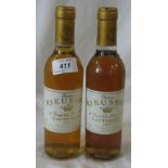 A half bottle of 1988 Chateau d'Yquem Sauternes,