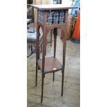 A Liberty London mahogany jardiniere stand,