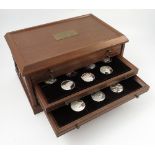 A cased set of sterling silver collectors coins, The Genius of Leonardo Davinci,