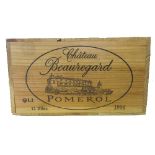 A case of 1996 Chateau Beauregard Pomerol (12 bottles)