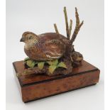 A Royal Worcester model, Bob - White Quail, Colinus virginianus, second,