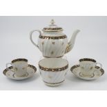 A Worcester porcelain part tea service,