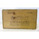 A case of 1985 Chateau Lynch-Bages,