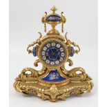 A 19th century French mantel clock, the striking movement stamped G.