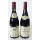 Three bottles of 1998 Mazis-Chambertin Grand Cru, together with a 1995 Chambertin Clos de Beze,