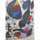 Joan Miro, colour print, Composition, abstract, 14ins x 10.