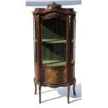 A Vernis Martin style display cabinet,