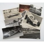 A group of 1950's to 1970's Motor racing photographs,