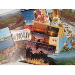 A quantity of postcards, topographical views to include U.S.