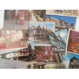 A quantity of postcards, topographical views to include Herefordshire, Lincoln, Chester,