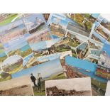 A quantity of postcards, topographical views to include Sussex, country houses,