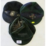 A Worcester Royal Grammer School Rugby cap, dated 1935,