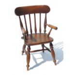 A child's turned Windsor chair,