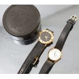 A small collection of jewellery and three ladies fashion watches,