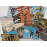 A quantity of postcards, foreign topographical views to include Greece, Italy, Brussels, Germany,