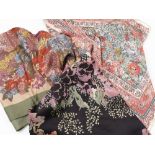 A quantity of Liberty silk scarves, in floral patterns,