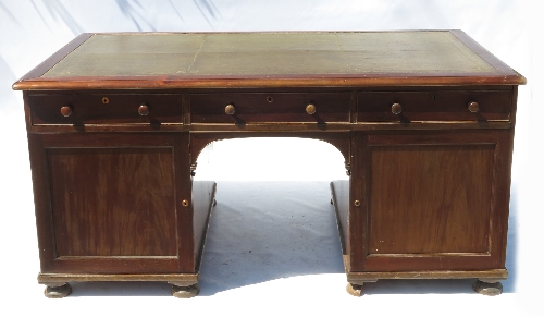 A 19th century mahogany desk,