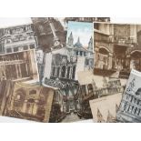 A quantity of postcards, to include views of London, National Trust properties, Royal Mail stamps,