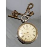 A Kays silver open faced pocket watch,