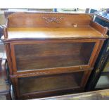 A 19th century mahogany two section Globe Wernicke bookcase,