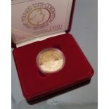 A 2003 gold proof Coronation Jubilee £5 coin, no.