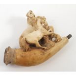 A Meerschaum carved pipe,