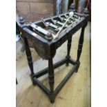 An oak framed bell xylophone,